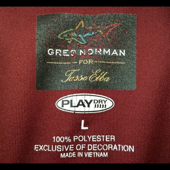 Greg Norman Tasso Elba Play Dry Golf Polo Sz Large - Picture 5 of 5